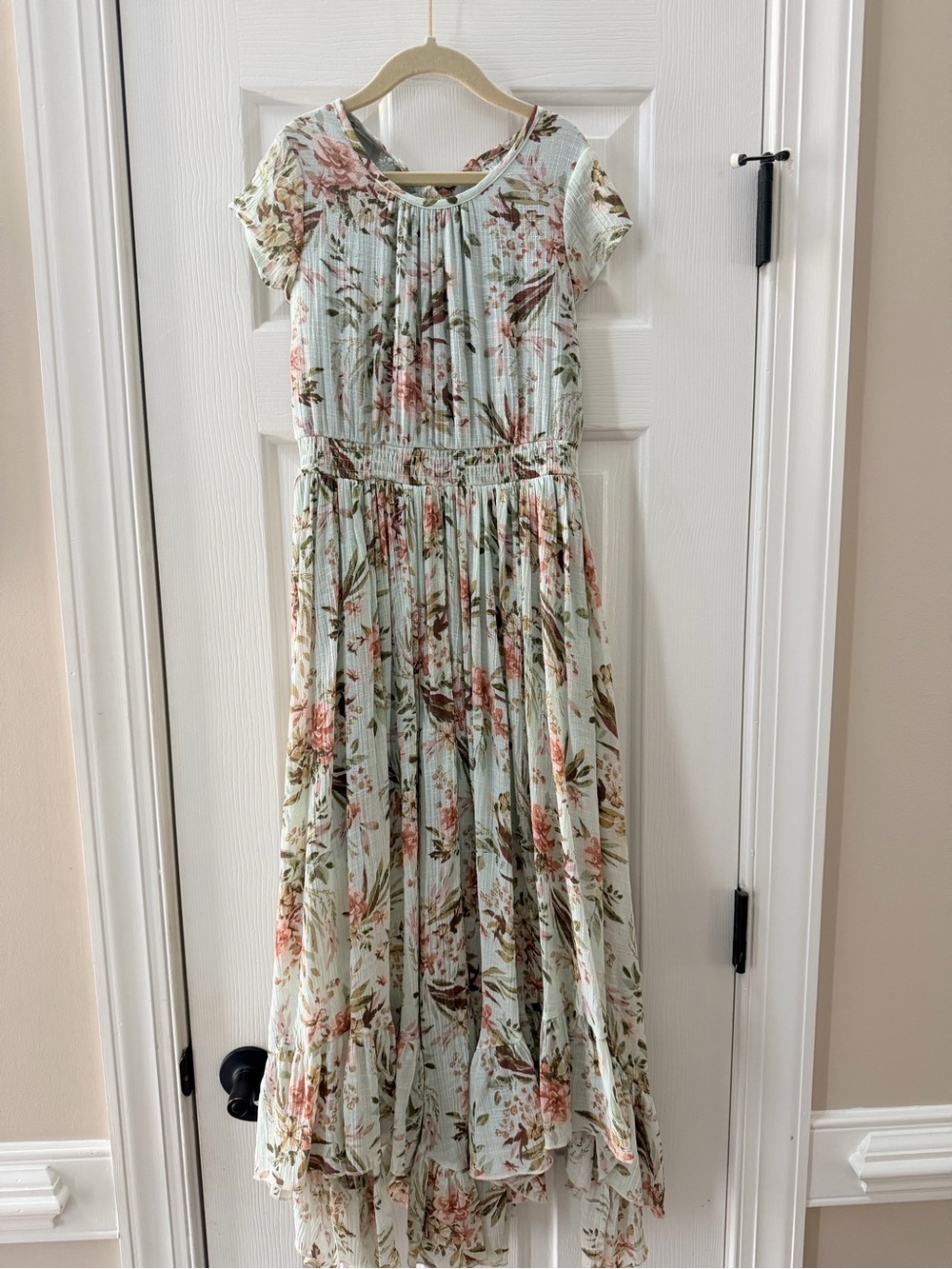 Girls 8 Joyfolie Mia Joy Light Blue Floral Lace Dress